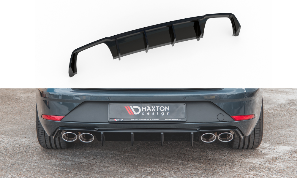 Maxton Design Heck Ansatz Diffusor V.3 für Seat Leon Cupra ST Mk3 FL schwarz Hochglanz Maxton Design Heck Ansatz Diffusor V.3 für Seat Leon Cupra ST Mk3 FL schwarz Hochglanz