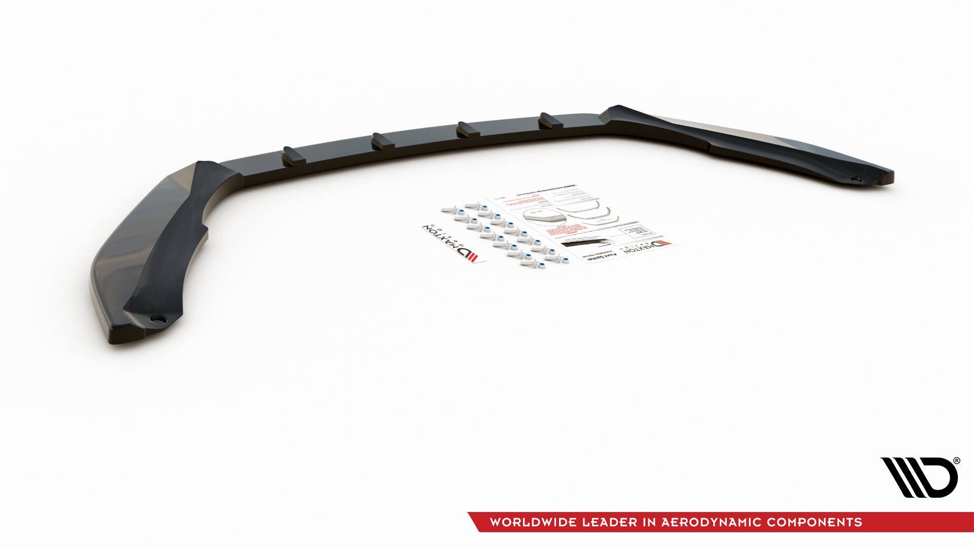 Maxton Design Front Ansatz V.2 für Skoda Octavia RS Mk3 Facelift schwarz Hochglanz