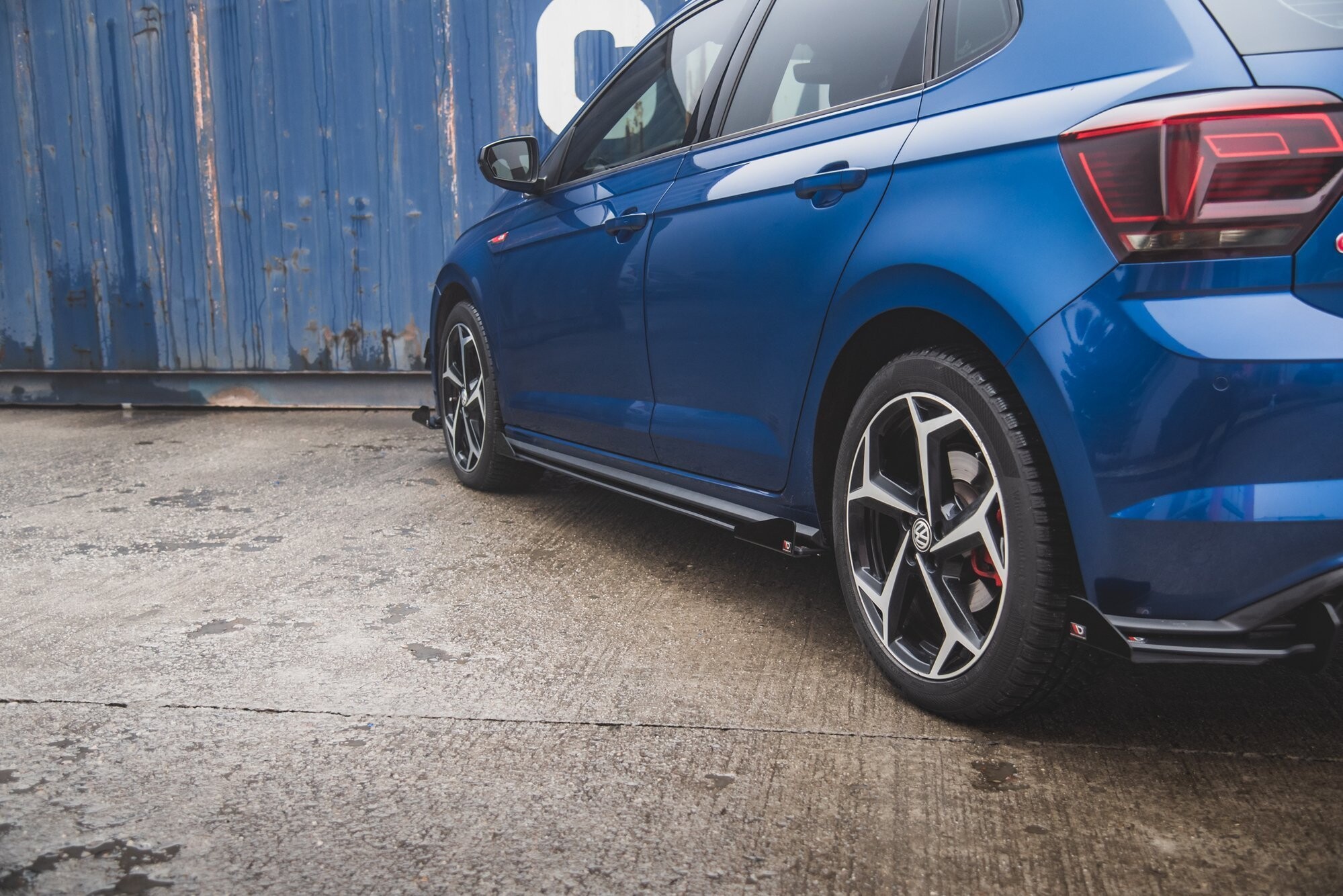 Maxton Design Side Flaps Volkswagen Polo GTI Mk6 schwarz Hochglanz