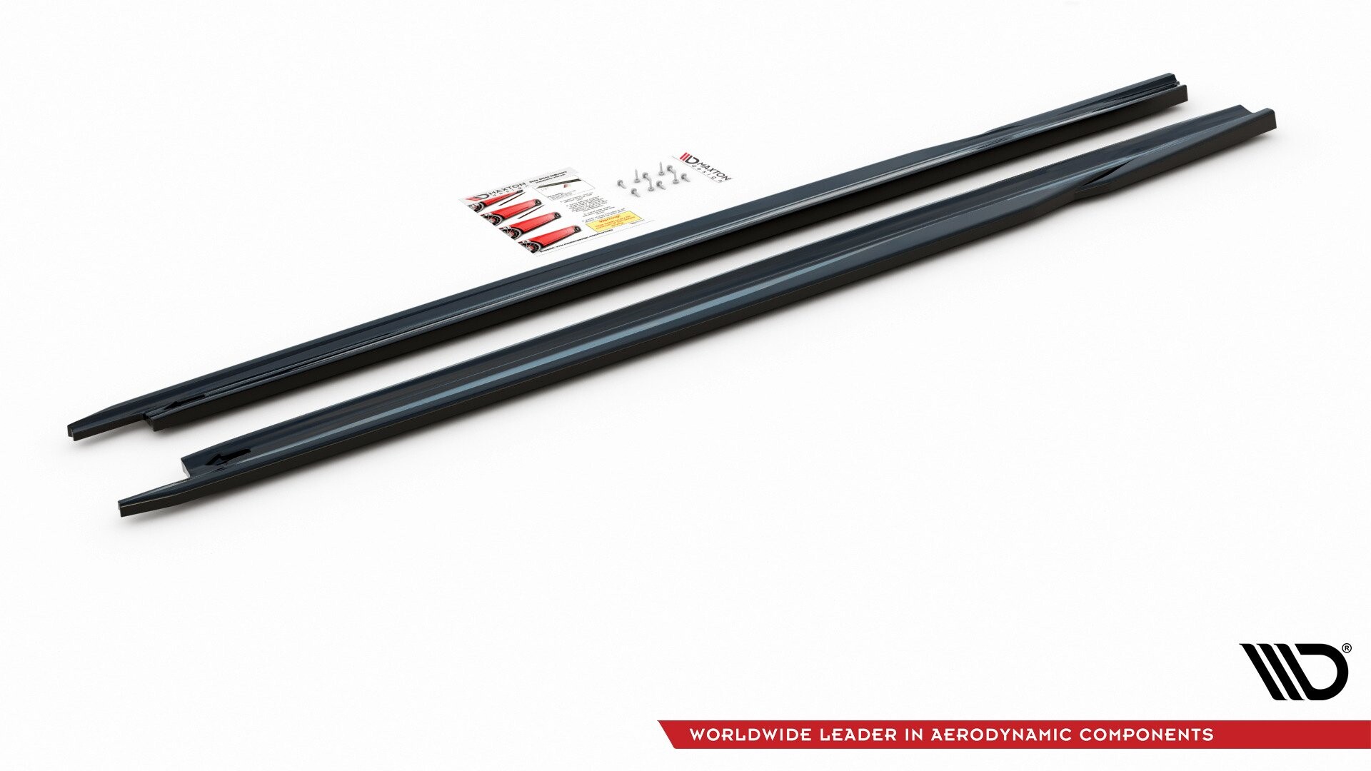 Maxton Design Seitenschweller Ansatz für V.2 für Skoda Octavia Mk4  schwarz Hochglanz