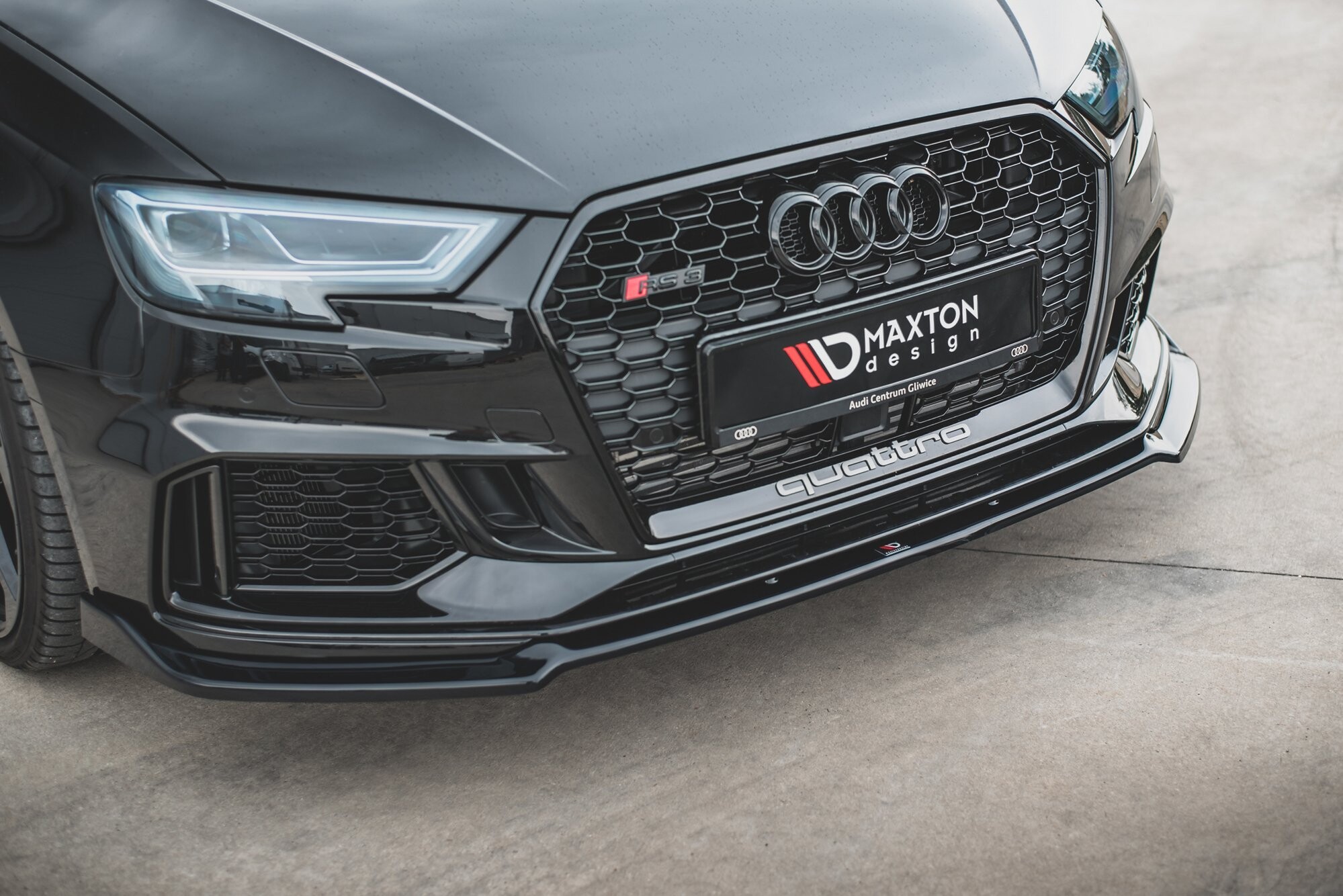Maxton Design Front Ansatz V.3 für Audi RS3 8V FL Sportback schwarz Hochglanz Maxton Design Front Ansatz V.3 für Audi RS3 8V FL Sportback schwarz Hochglanz