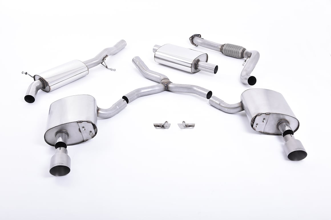 Milltek AGA | Audi A4 2.0 TFSI B9 Quattro Saloon & Avant (Non OPF & Without Brace Bars) | Titanium