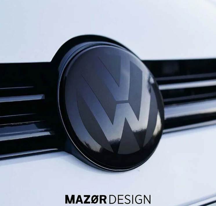 VW Golf 7 VII GTI R DTD FL Front Emblem ACC | schwarz
