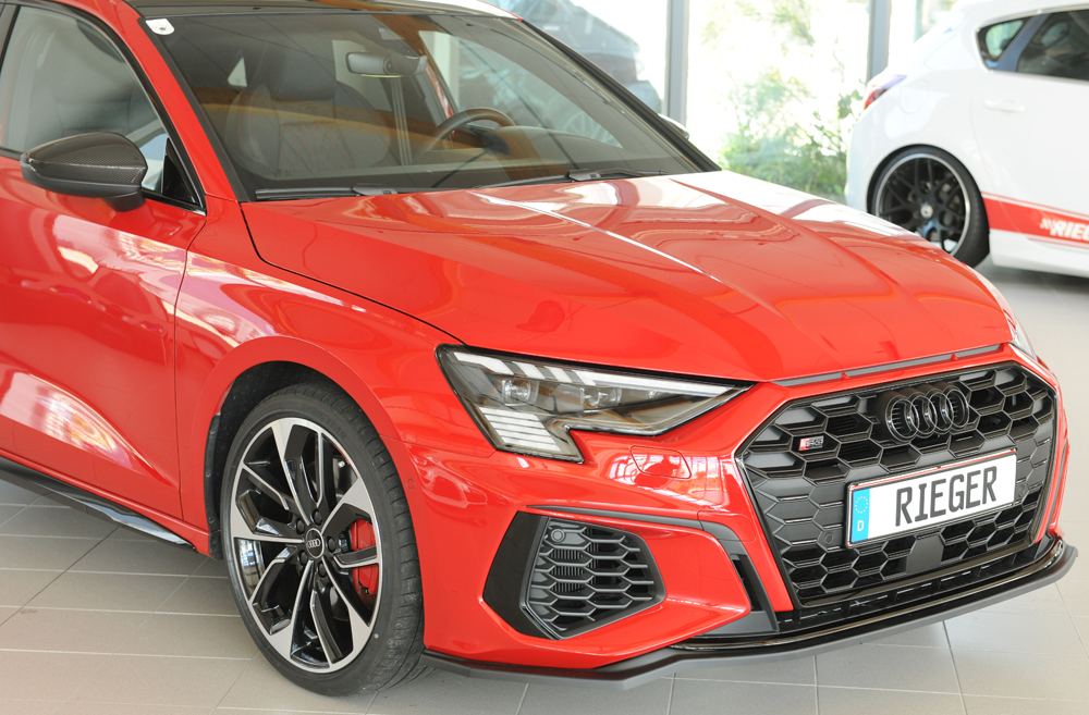 Rieger Spoilerschwert für orig. S-Line Frontschürze schwatz matt Rieger Spoilerschwert für orig. S-Line Frontschürze schwatz matt