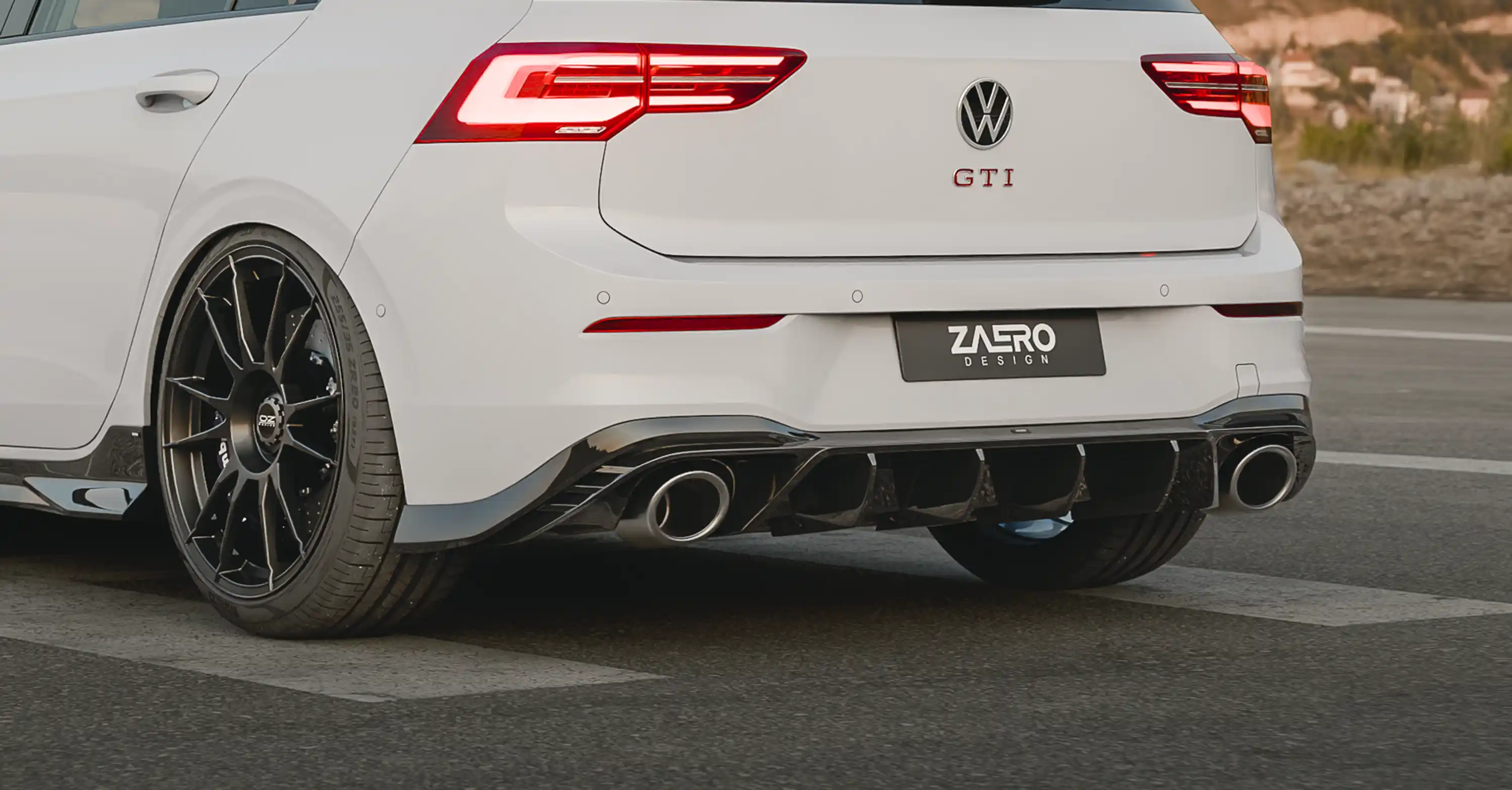 Zaero Design EVO-1 DIFFUSOR FÜR VW GOLF 8 GTI Clubsport