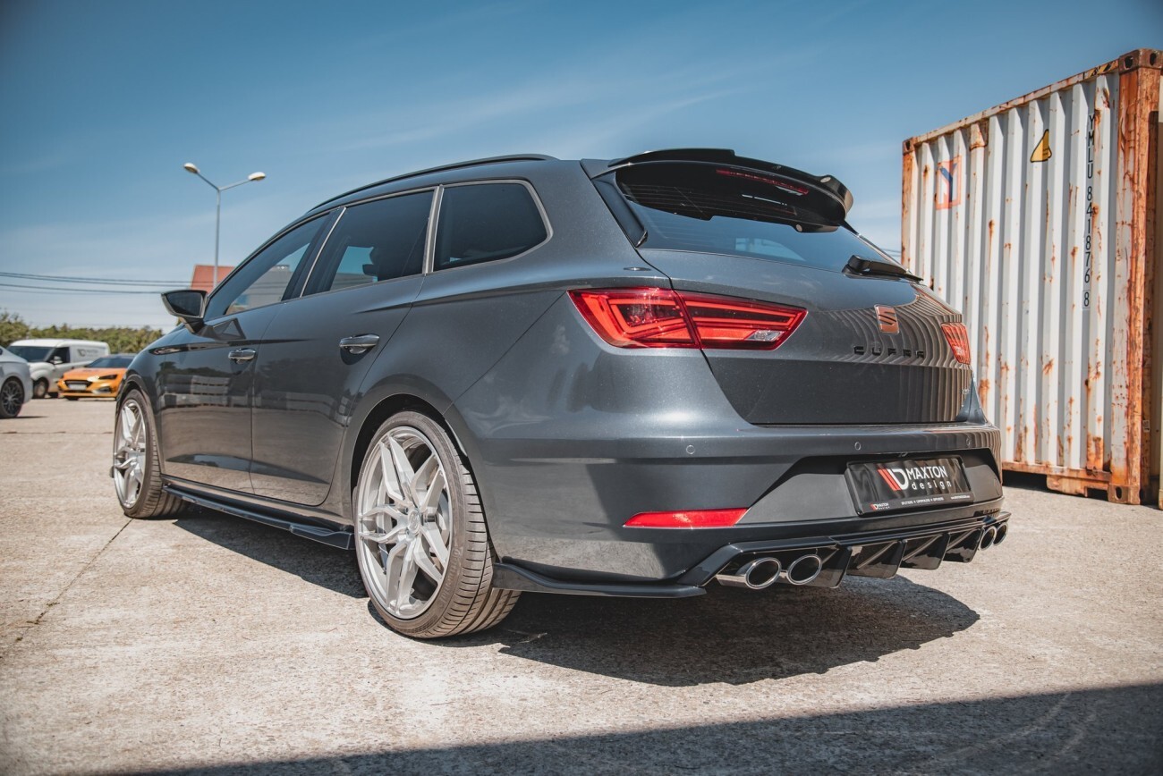 Maxton Design Heck Ansatz Flaps Diffusor V.3 für Seat Leon Cupra ST Mk3 FL schwarz Hochglanz Maxton Design Heck Ansatz Flaps Diffusor V.3 für Seat Leon Cupra ST Mk3 FL schwarz Hochglanz