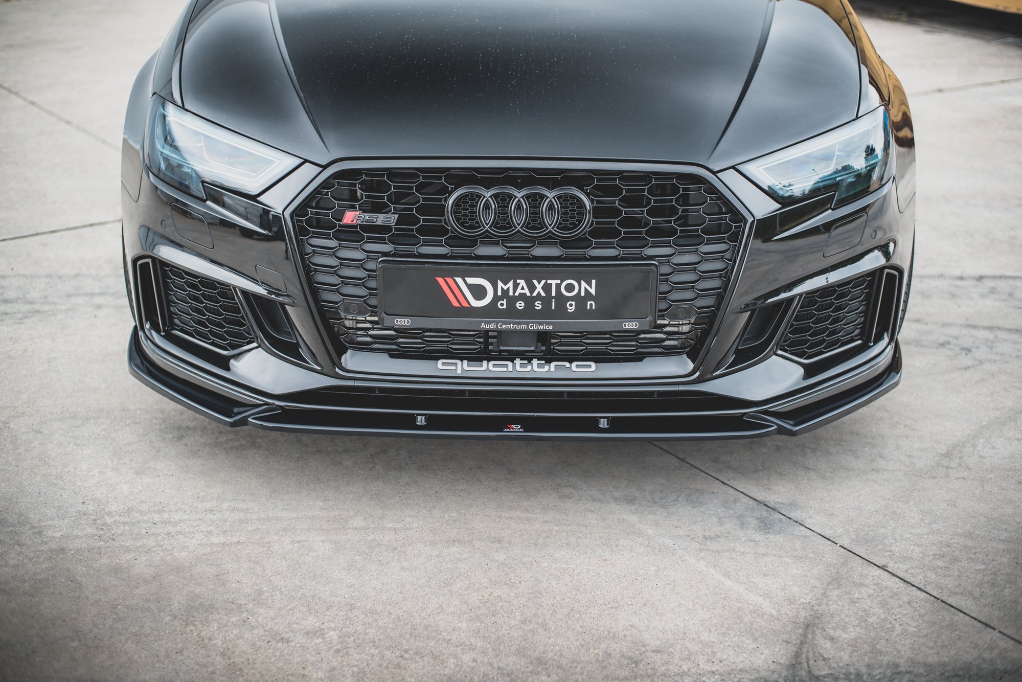 Maxton Design Front Ansatz V.4 für Audi RS3 8V FL Sportback schwarz Hochglanz Maxton Design Front Ansatz V.4 für Audi RS3 8V FL Sportback schwarz Hochglanz