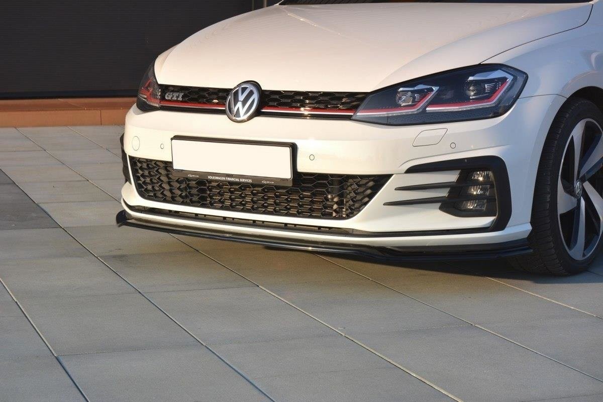 Maxton Design Cup Spoilerlippe Front Ansatz V.2 für VW GOLF 7 GTI FACELIFT