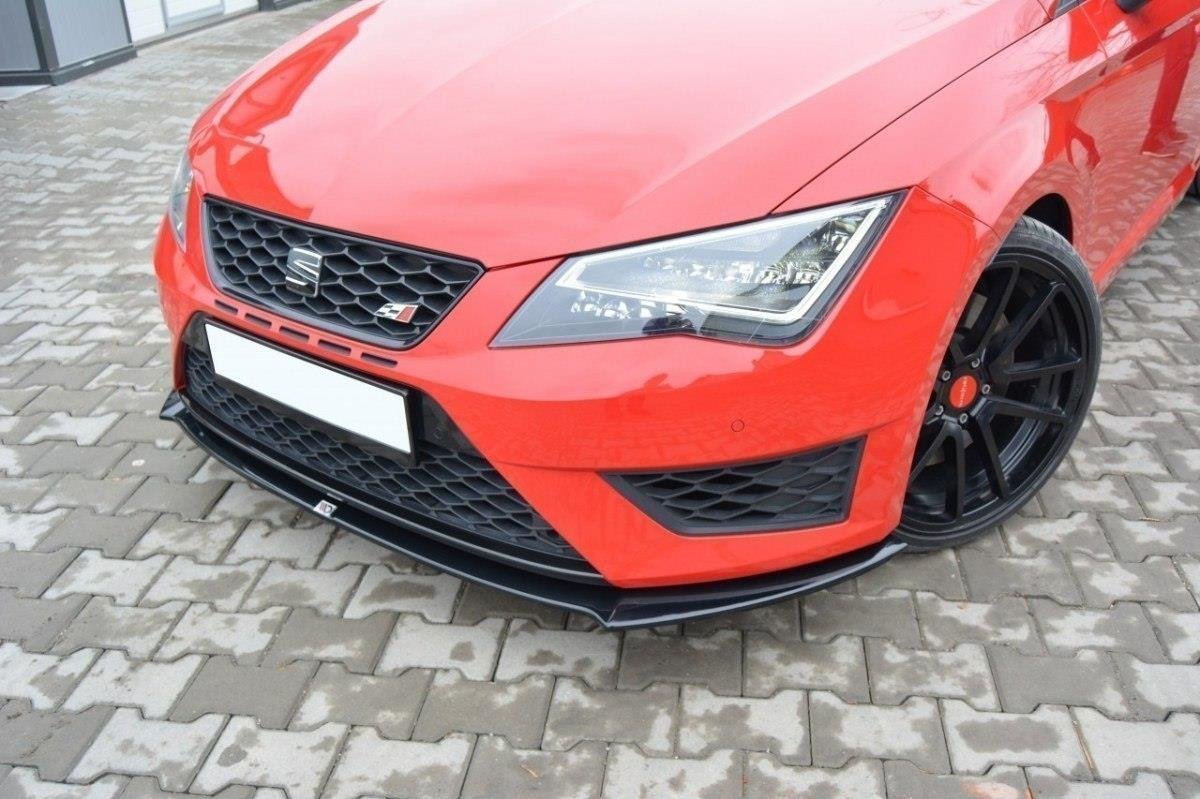 Maxton Design Front Ansatz für SEAT LEON III CUPRA / FR schwarz Hochglanz Maxton Design Front Ansatz für SEAT LEON III CUPRA / FR schwarz Hochglanz