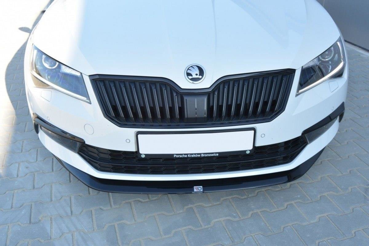 Maxton Design Front Ansatz V.1 für Skoda Superb Mk3 schwarz Hochglanz Maxton Design Front Ansatz V.1 für Skoda Superb Mk3 schwarz Hochglanz