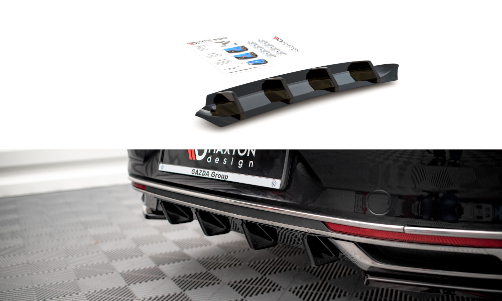 Maxton Design Diffusor Heck Ansatz für Volkswagen Passat B8 Facelift schwarz Hochglanz Maxton Design Diffusor Heck Ansatz für Volkswagen Passat B8 Facelift schwarz Hochglanz