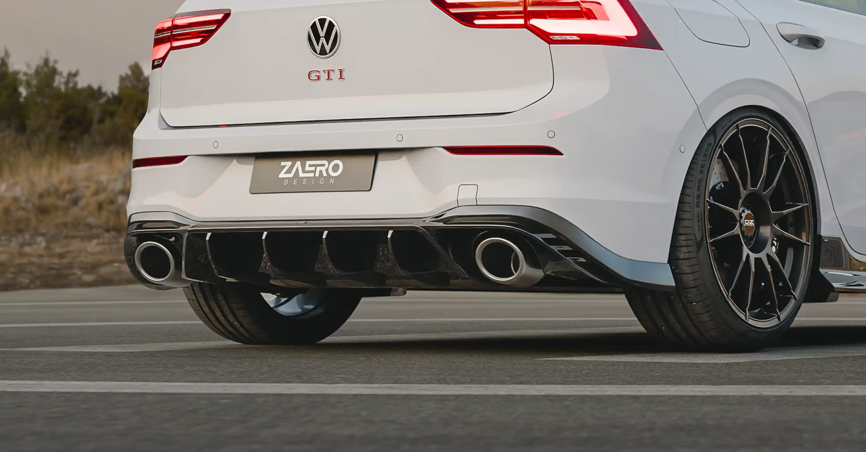Zaero Design EVO-1 DIFFUSOR FÜR VW GOLF 8 GTI Clubsport