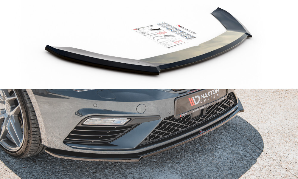 Maxton Design Cup Spoilerlippe Front Ansatz V.4 für Seat Leon Cupra / FR Mk3 FL schwarz Hochglanz Maxton Design Cup Spoilerlippe Front Ansatz V.4 für Seat Leon Cupra / FR Mk3 FL schwarz Hochglanz